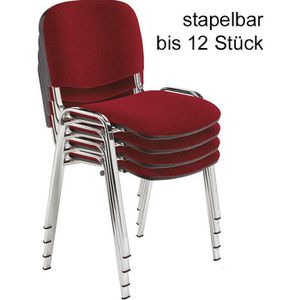 Produktbild für Besucherstuhl Nowy-Styl ISO CHROM C29, stapelbar