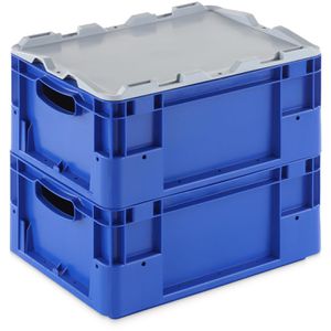 Produktbild für Eurobox Alpha-Paletten Silverline, blau, 15 Liter