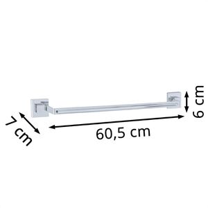 Produktbild für Handtuchhalter Wenko Quadro Vacuum-Loc, silber
