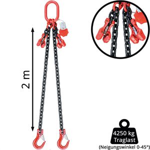 Produktbild für Kettengehänge SEWOTA Traglast 4,25 t, 2-Strang