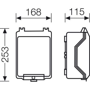Produktbild für Leergehäuse Hensel KG 9002, wasserdicht IP66 für außen
