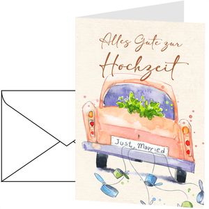 Produktbild für Hochzeitskarte LUMA 2840, Hochzeitsauto