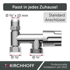 Produktbild für Gerätezusatzventil Kirchhoff 986294148, verchromt