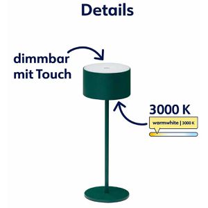 Produktbild für Tischlampe Müller-Licht Flora, grün mit LED