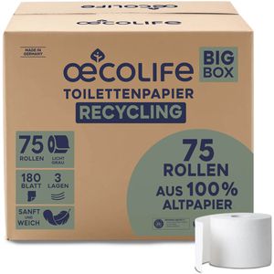 Toilettenpapier Oecolife plastikfrei, Big Box