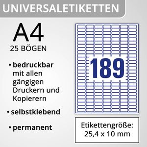Produktbild für Universaletiketten Zweckform L7658-25, weiß