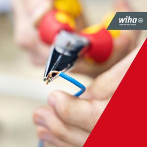 Produktbild für Flachrundzange Wiha 27423, Professional electric