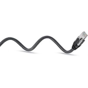 Produktbild für Netzwerkkabel Goobay 70698, schwarz, silber