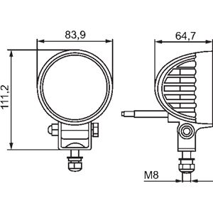 Produktbild für Zusatzscheinwerfer Hella ValueFit R500, 12 V / 24 V, LED