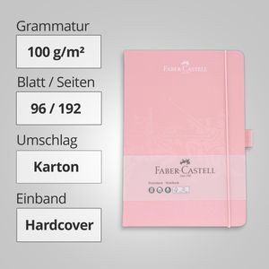 Produktbild für Notizbuch Faber-Castell rose shadows, Karton Hardcover