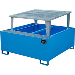 Produktbild für Auffangwanne BAUER AWA 1000, blau, aus Stahl