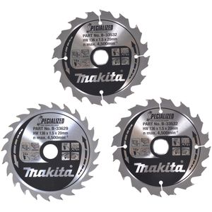 Kreissägeblatt Makita B-33897, Specialized 3er Set
