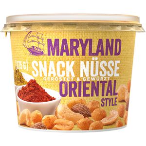 Nussmischung Maryland Snack Nüsse Oriental Style, im Becher