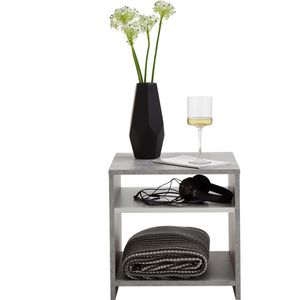 Produktbild für Beistelltisch FMD-Möbel Lund, beton, aus Holz