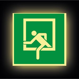 Produktbild für Hinweisschild Abtec DIN 4844-2 Kunststoff