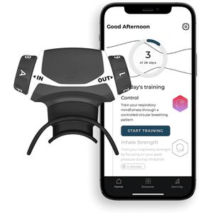 Produktbild für Atemtrainer Airofit Active, weiß