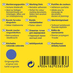 Produktbild für Markierungspunkte Zweckform 3853, blau