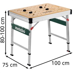 Produktbild für Arbeitstisch Metabo MWB 100, höhenverstellbar