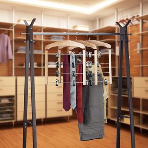 Produktbild für Hosenbügel Relaxdays 10021851304, aus Metall / Holz