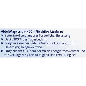 Produktbild für Magnesium Abtei 30 Tabletten