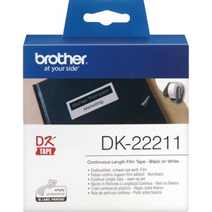 Produktbild für Brother-Etiketten Brother DK-22211, weiß