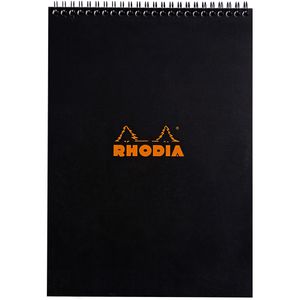 Produktbild für Notizblock Rhodia 185019C, schwarz, A4