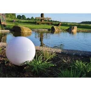 Produktbild für Wegeleuchte ChiliTec CT-GL30cm, weiß, mit 230 V Netzstrom
