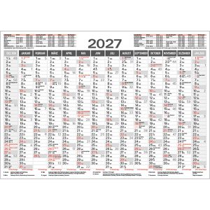 Produktbild für Tafelkalender Korsch 259827, mit Ferienübersicht