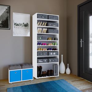 Produktbild für Schuhregal VCM Vandol l, aus Holz