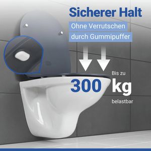 Produktbild für WC-Sitz Wenko Sedilo 23828100, D-Form, aus Duroplast