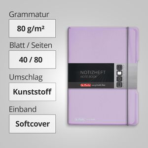 Produktbild für Notizbuch Herlitz 11408630 my.book flex, Kunststoff Softcover