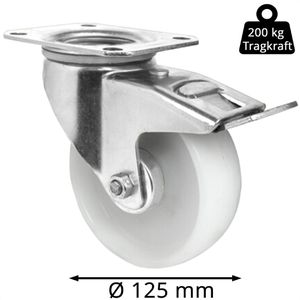 Produktbild für Schwerlastrolle CASCOO Serie N0N0, Lenkrolle