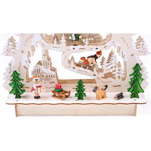 Produktbild für Schwibbogen BRUBAKER Winterlandschaft mit Kirche