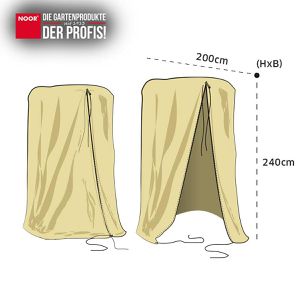 Produktbild für Wintervlies NOOR 011150XXLPRO, beige, 2 x 2,4 m