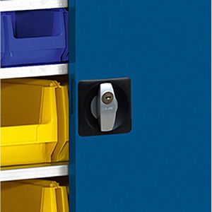 Produktbild für Magazinschrank Mauser MKST4/17C, grau / blau