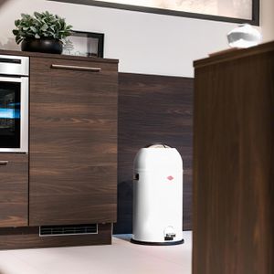 Produktbild für Mülleimer Wesco Kickmaster, weiß matt