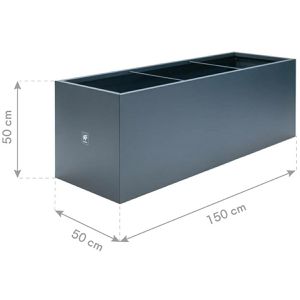 Produktbild für Pflanzkasten Herstera Cube L anthrazit