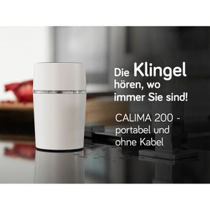 Produktbild für Türklingel Grothe Calima 200, LED-Blinken, 250m Funk, Set