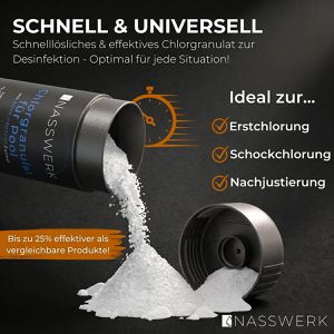 Produktbild für Chlor NASSWERK organisch, schnelllöslich, Chlorgranulat