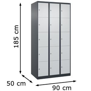 Produktbild für Schließfachschrank CP-Möbel Classic Plus lichtgrau