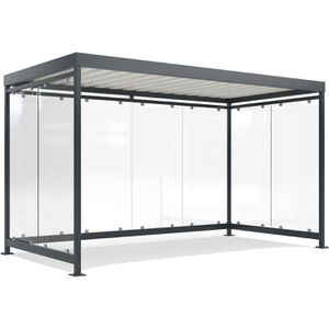 Personenunterstand WSM Köln K4 b/b, anthrazit, aus Metall