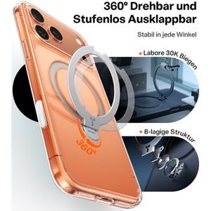 Produktbild für Handyhülle Torras Ostand Spin Series, MagSafe, transparent
