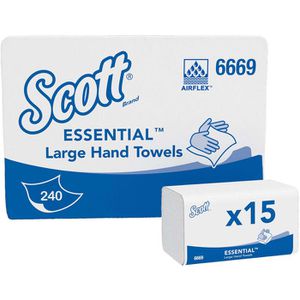 Produktbild für Papierhandtücher Scott Xtra, 6669, 1-lagig