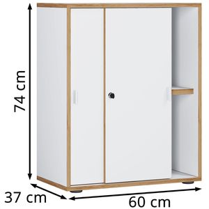 Produktbild für Schiebetürenschrank VCM Salia 920732, abschließbar