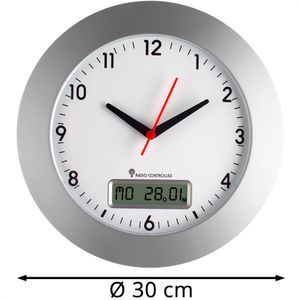 Produktbild für Wanduhr TFA 98.1092, Kunststoff, analog, Funkuhr