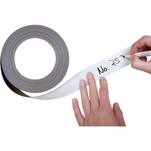 Produktbild für Magnetband Franken LS50, Lagerschild, weiß