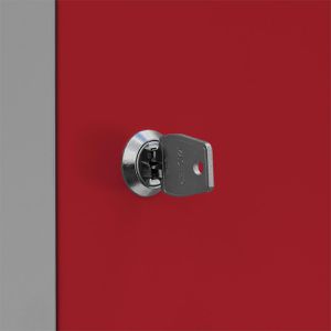 Produktbild für Schließfachschrank Lüllmann 520414, rot