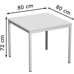 Produktbild für Besprechungstisch Geramöbel S-520101-LL, quadratisch