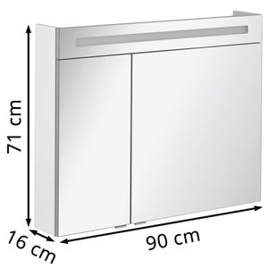 Produktbild für Spiegelschrank Fackelmann B.clever 82973, weiß