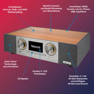 Produktbild für Radio Albrecht DR 1000 All-In-One DAB+